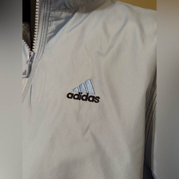 Adidas Windbreaker Track Jacket Light Blue Size Small - Picture 3 of 15